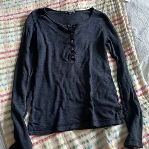 James Peres standard grey-black button down